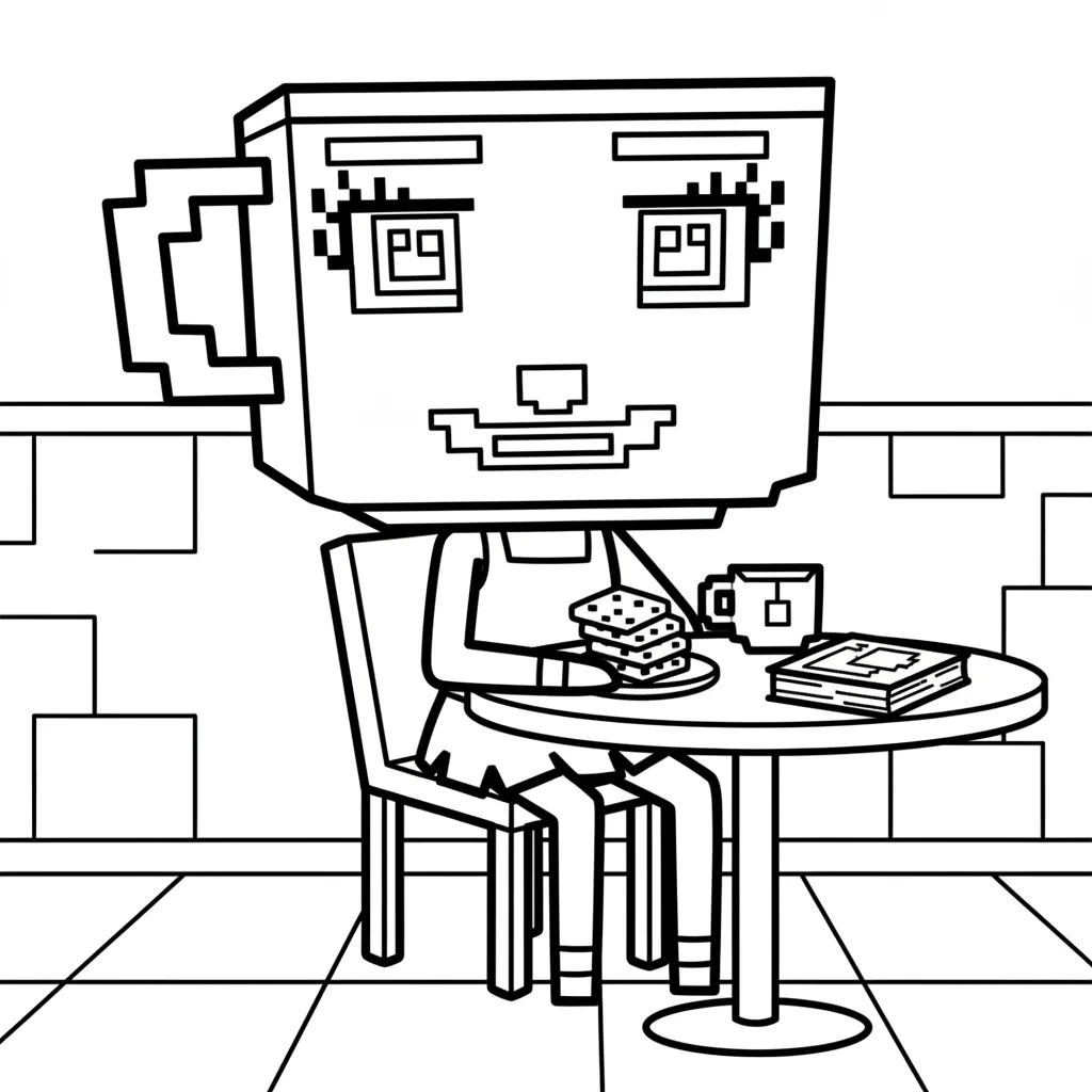 Ballerina Cappucina para colorear para niños para imprimir