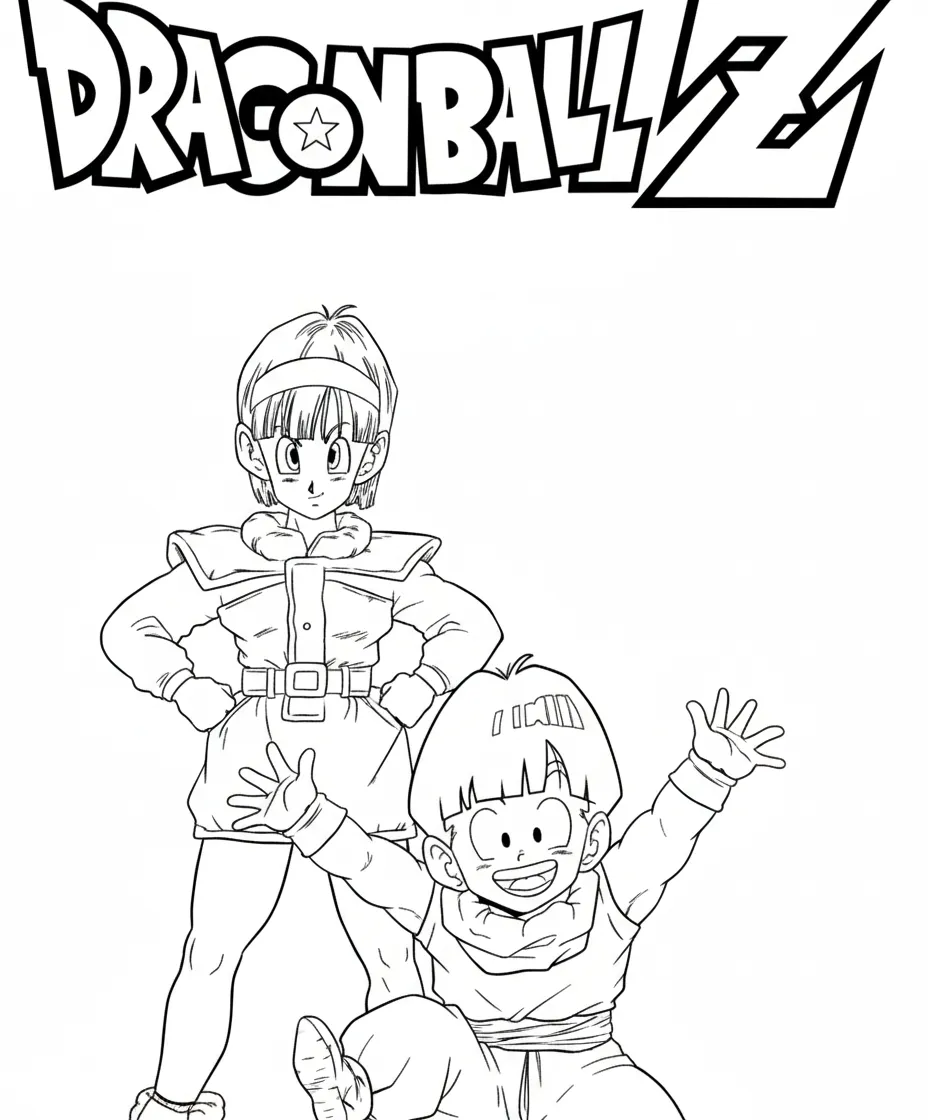 Dragon Ball Z para colorear para imprimir gratis