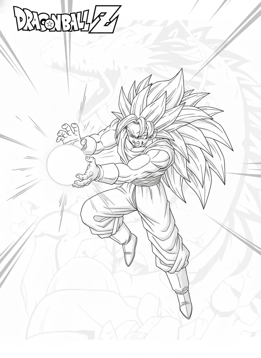 Dragon Ball Z para colorear en línea gratis