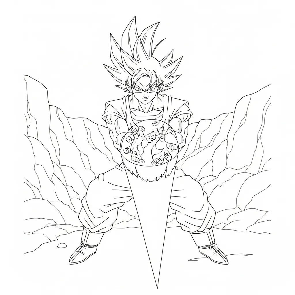 imprimir Dragon Ball Z para colorear