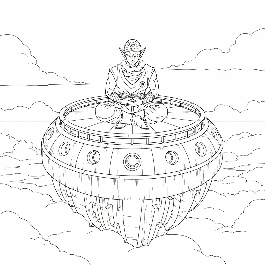 Dragon Ball Z para colorear y recortar para imprimir