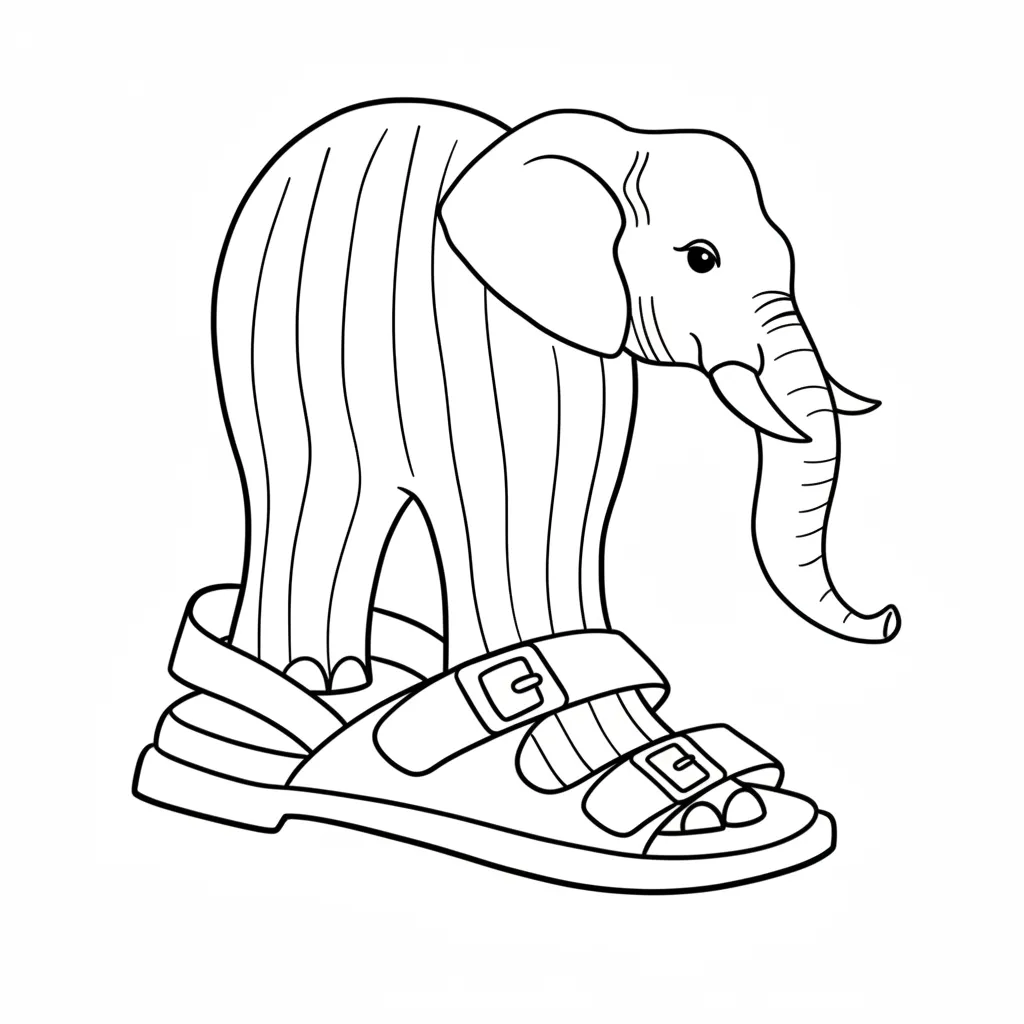 Italian Brainrot para colorear educativo para niño