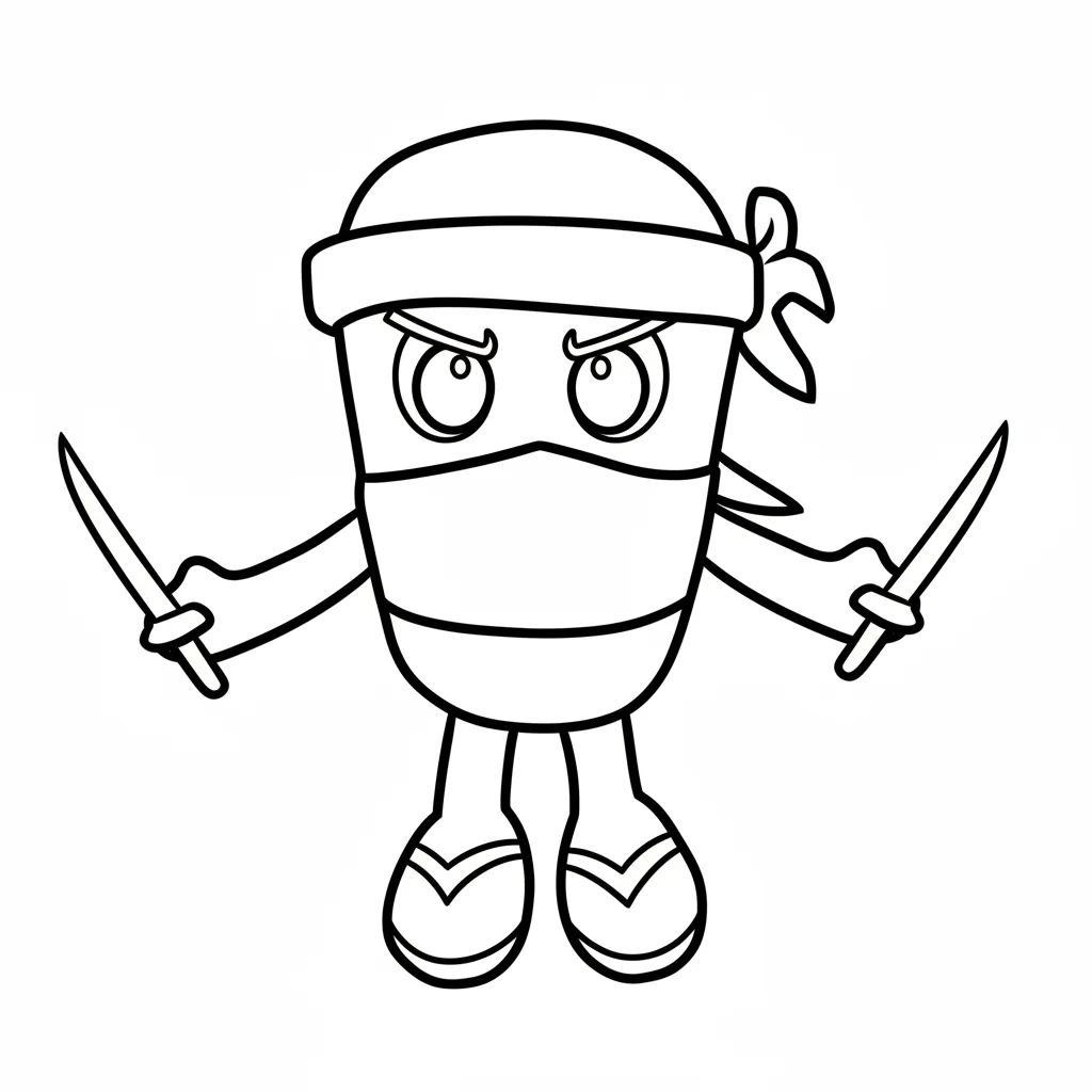 Italian Brainrot para colorear en línea gratis