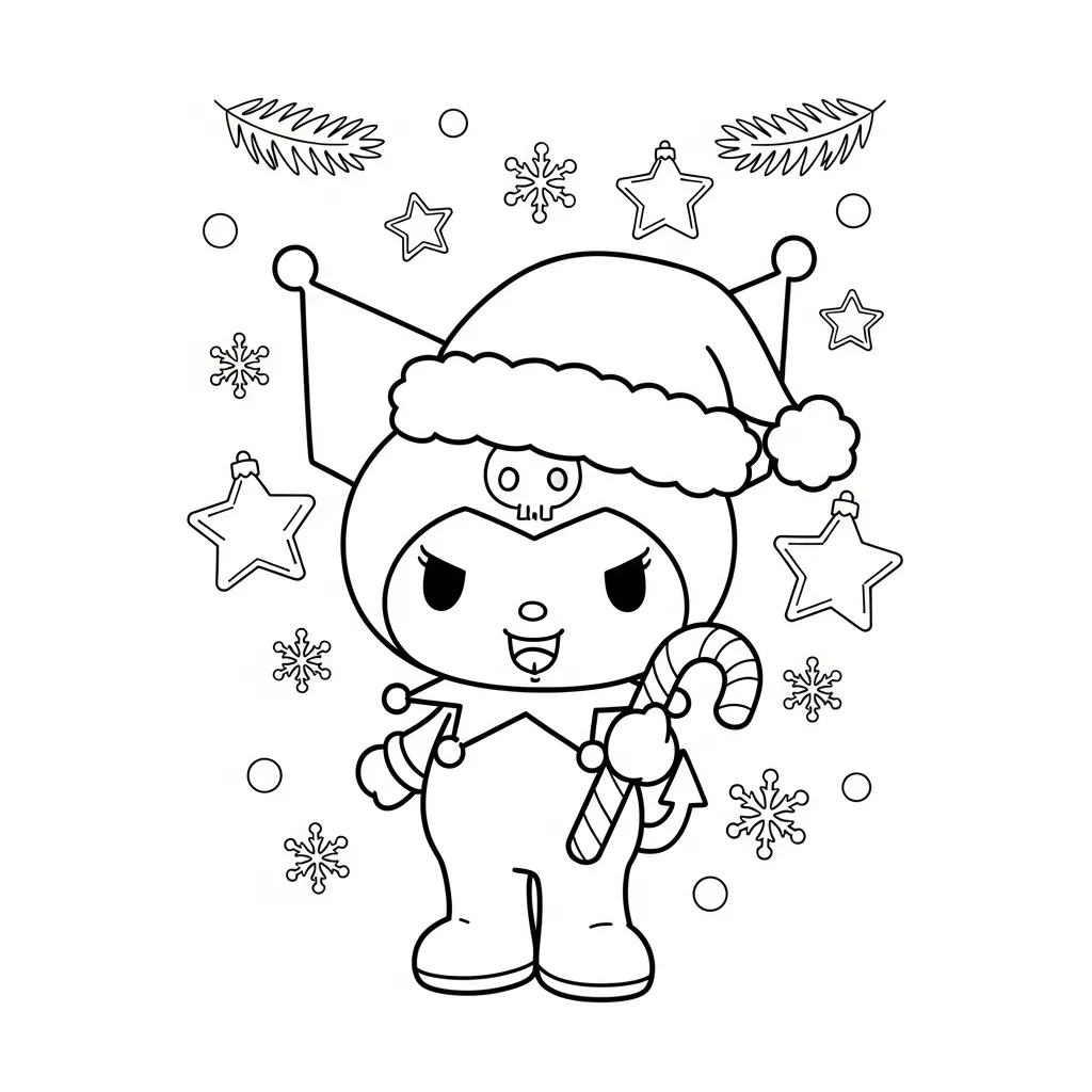 Kuromi para colorear para imprimir para niño de 7 años