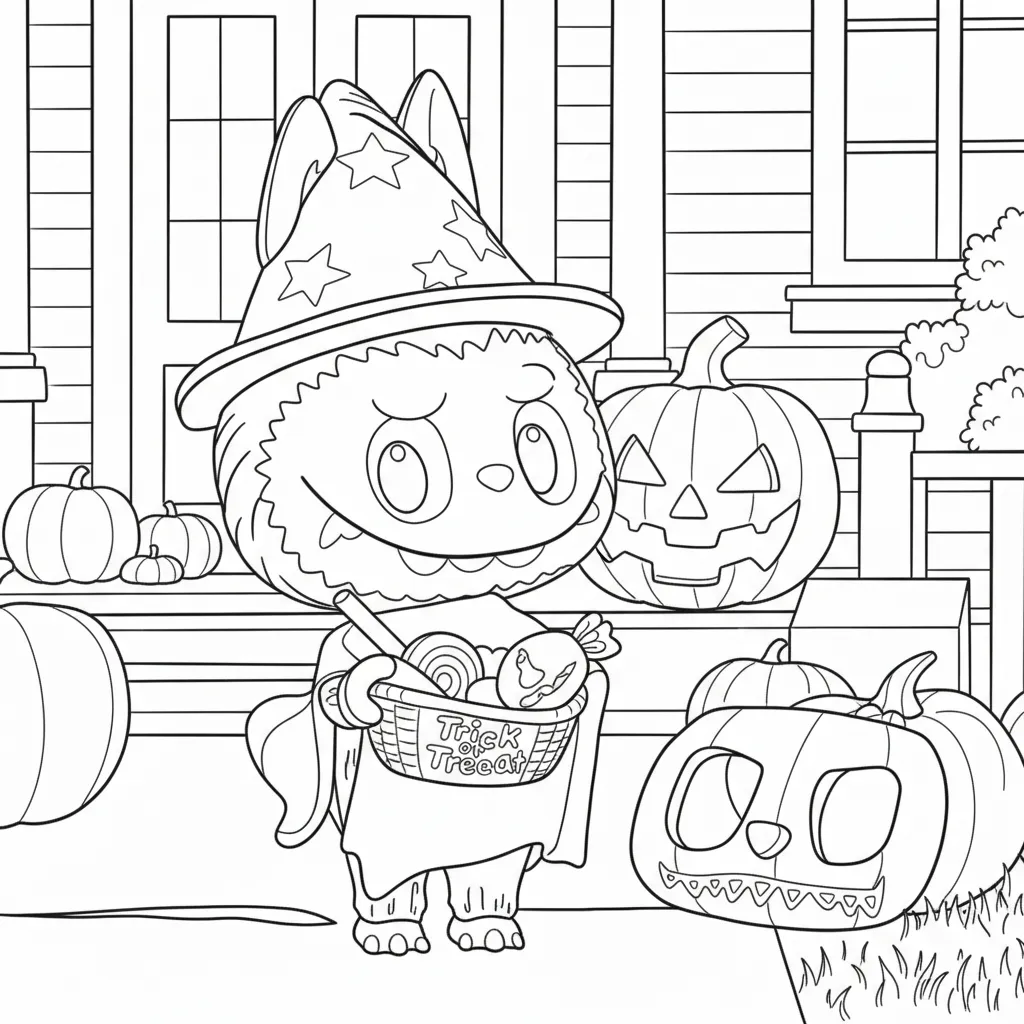 Dibujos para colorear de Labubu gratis 1