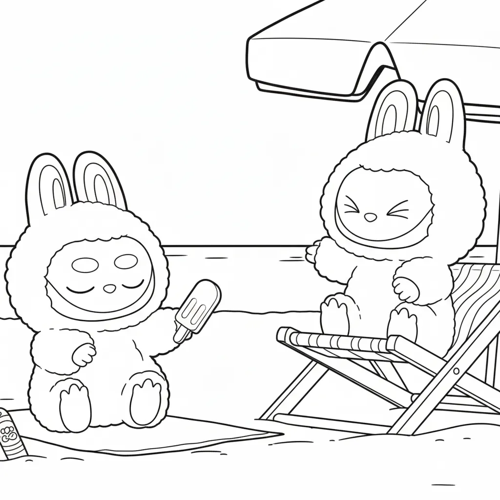 Dibujos para colorear de Labubu gratis