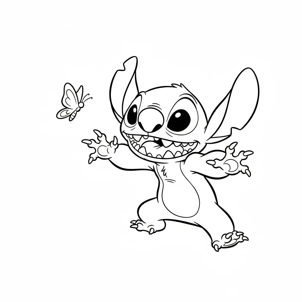 Lilo y Stitch8 para colorear y dibujos