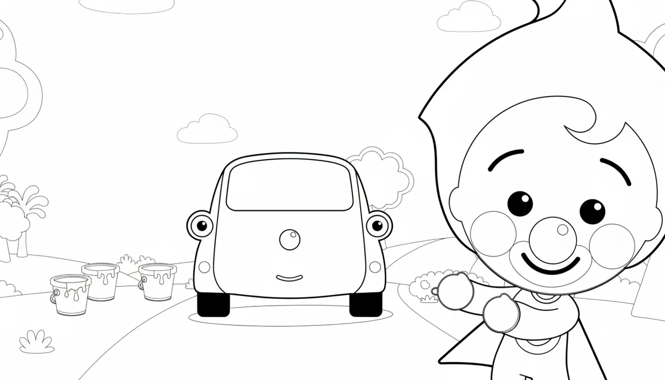 Plim Plim para colorear para niño de 10 años 1