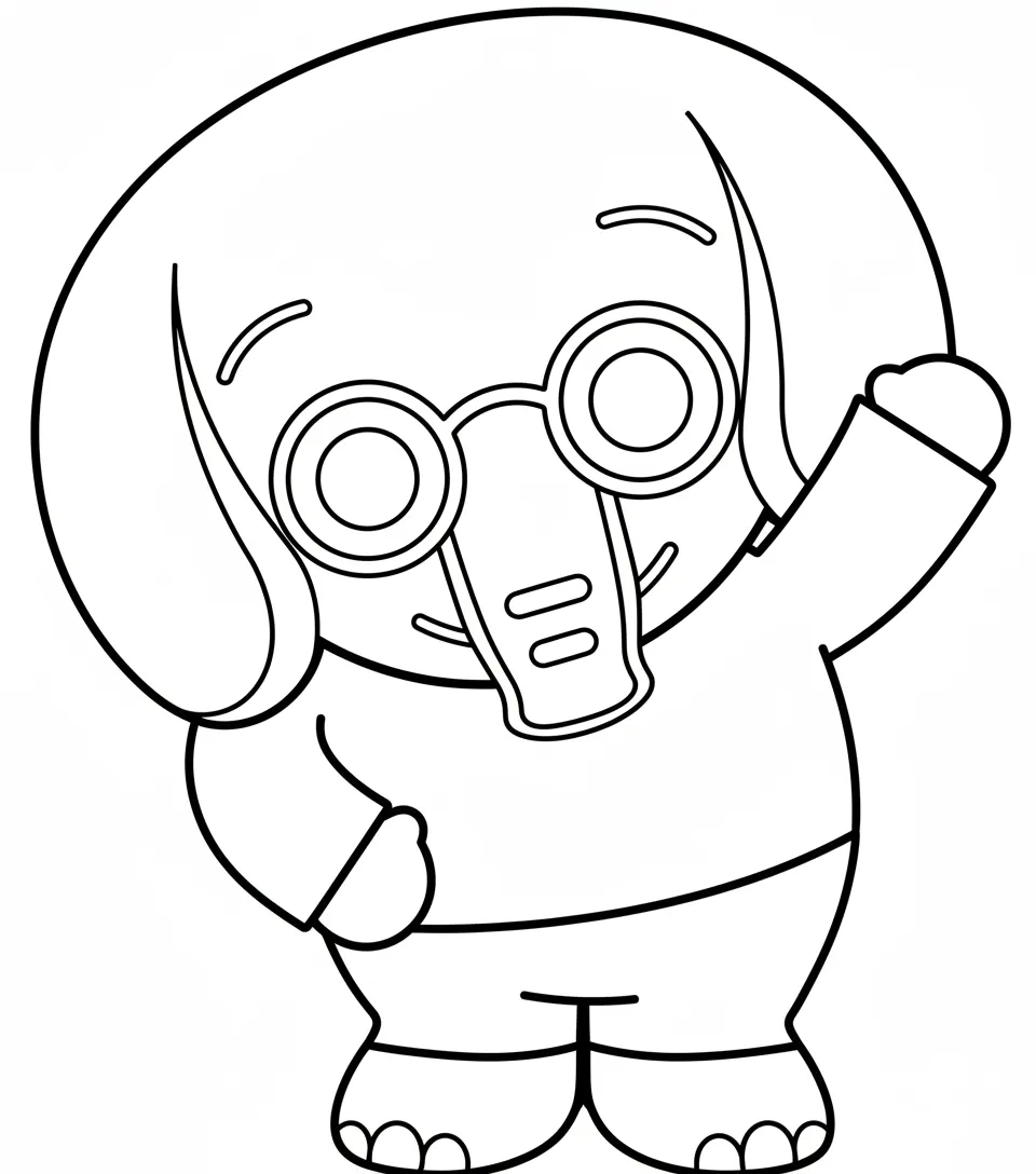 imprimir Plim Plim para colorear para niño