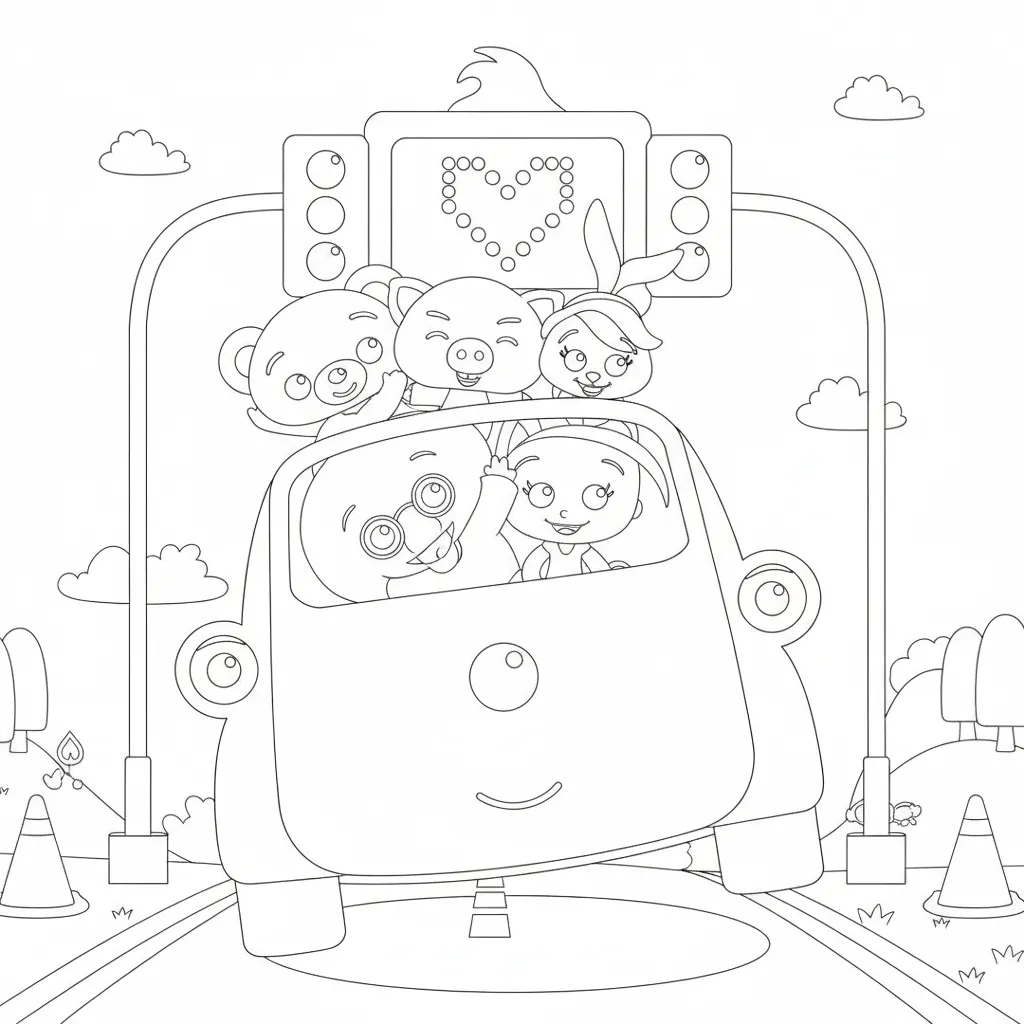 Plim Plim para colorear para imprimir kawaii