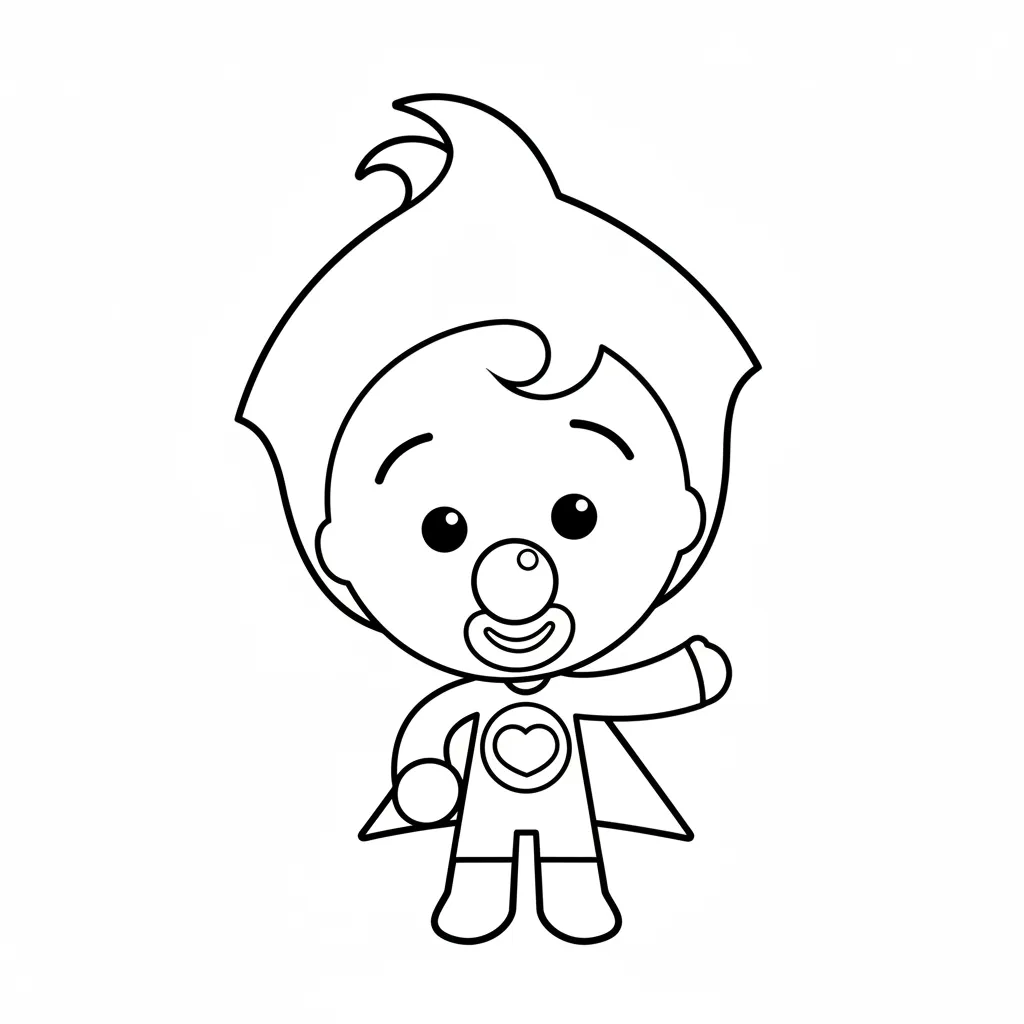 Plim Plim para colorear para imprimir kawaii 1