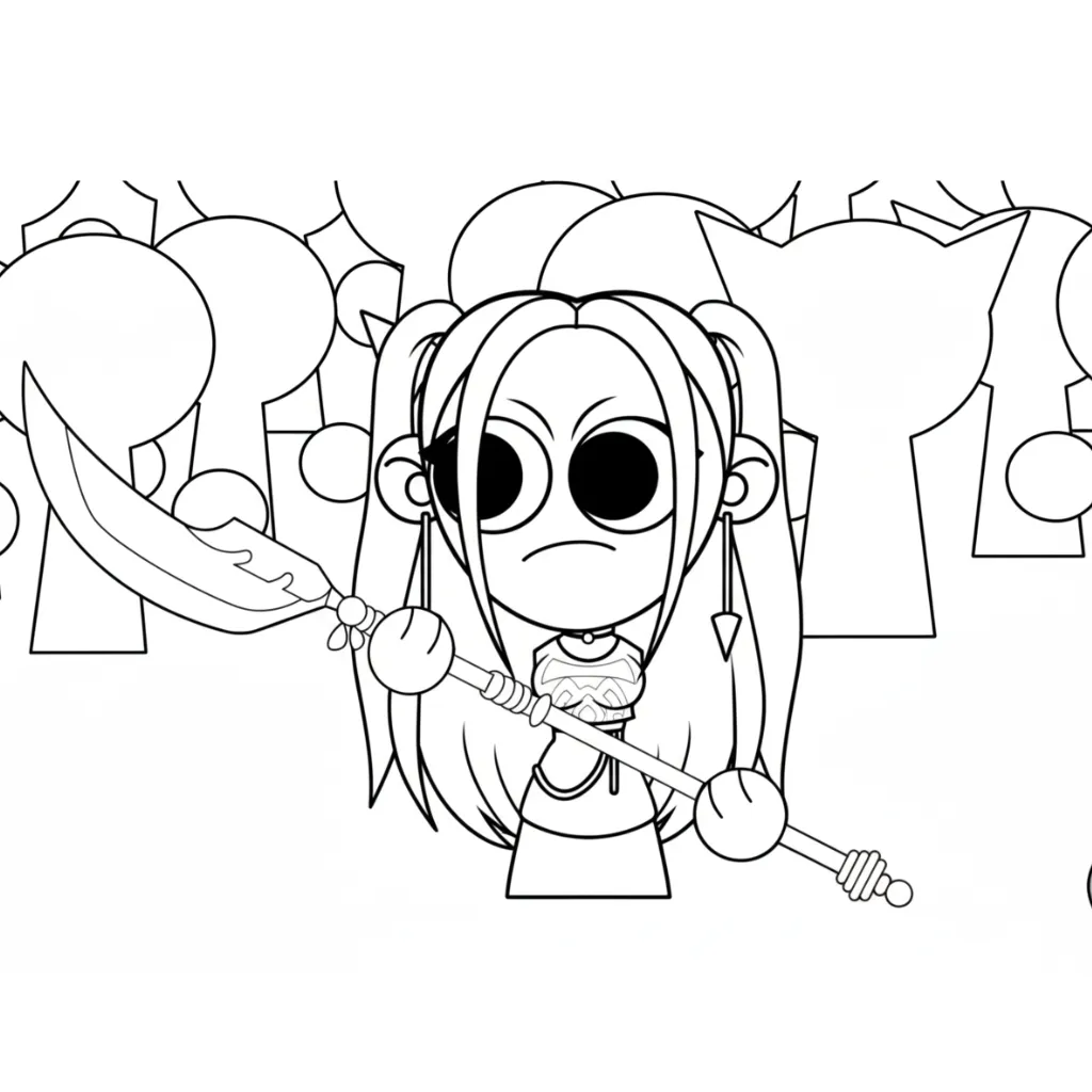 descargar Sprunki13 para colorear gratis