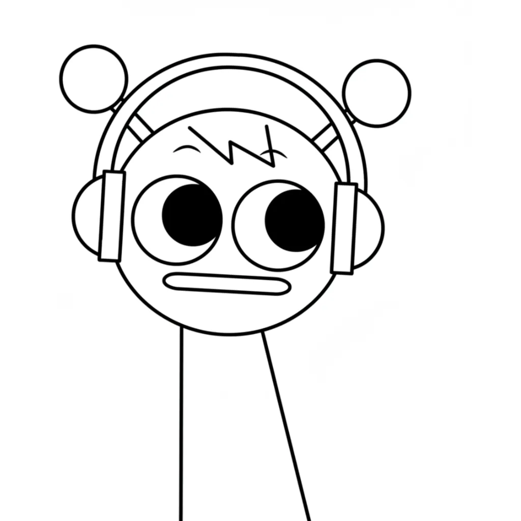 Sprunki14 para colorear gratis en línea