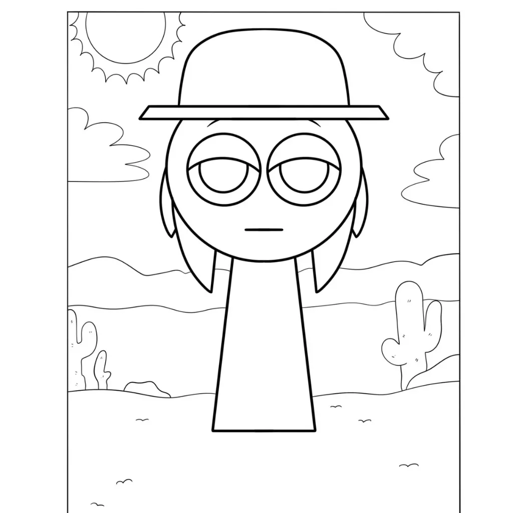 Sprunki15 para colorear para imprimir