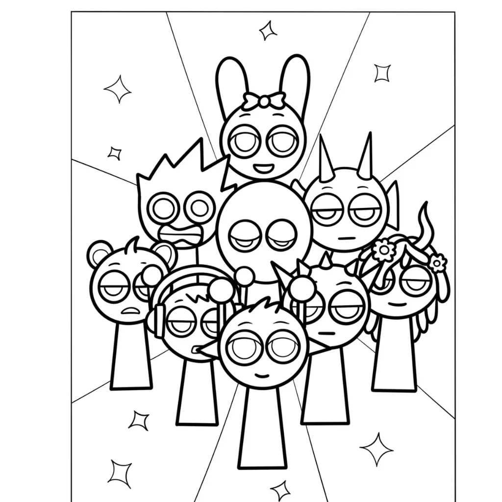 Sprunki5 para dibujar en línea