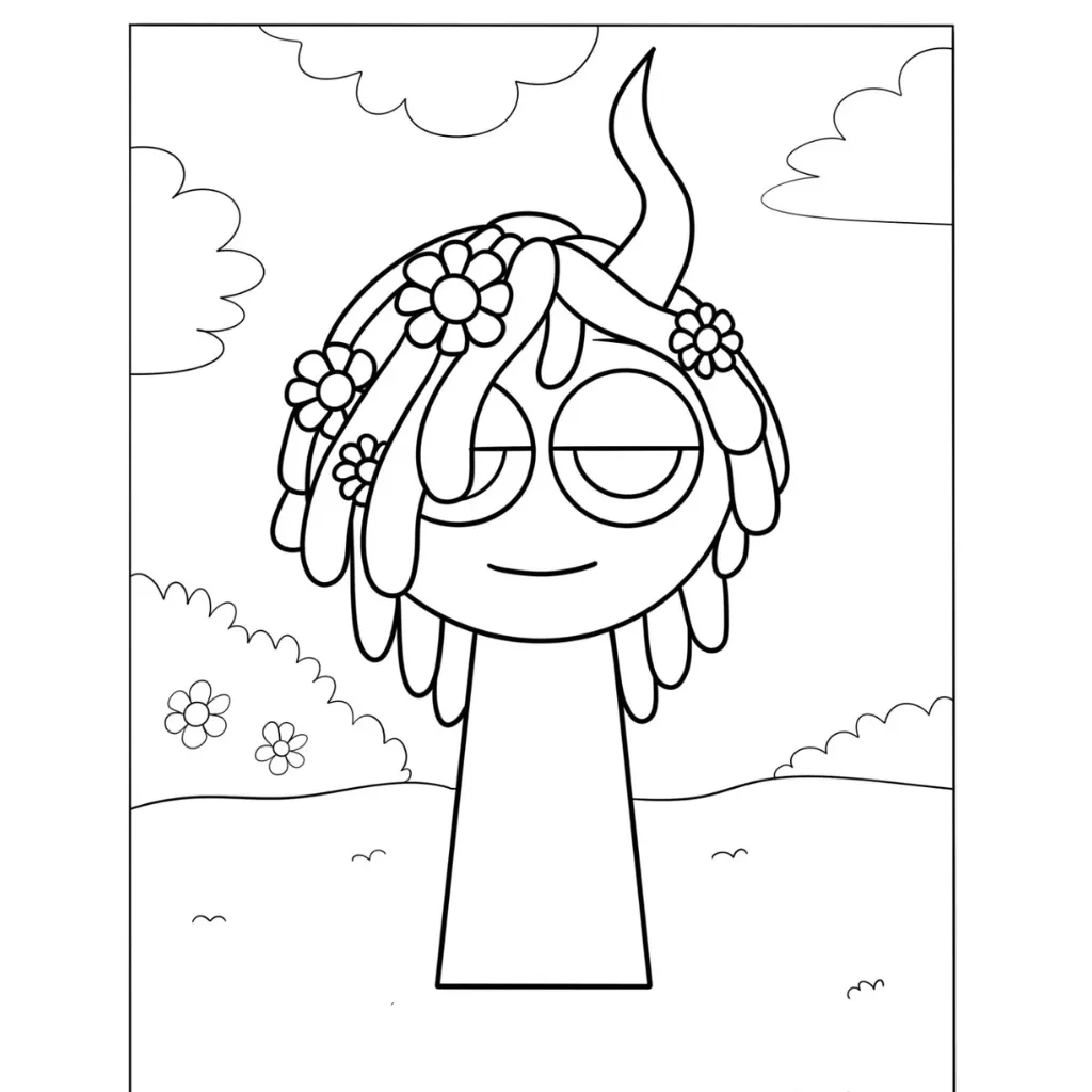 Sprunki6 para colorear para niño de 10 años