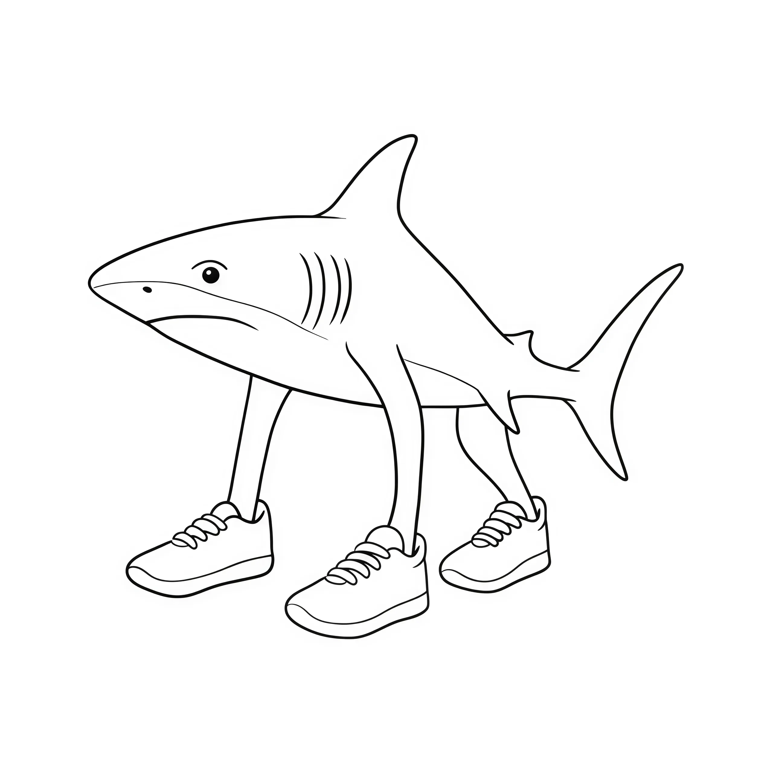 Tralalero Tralala10 para colorear para niño de 3 años