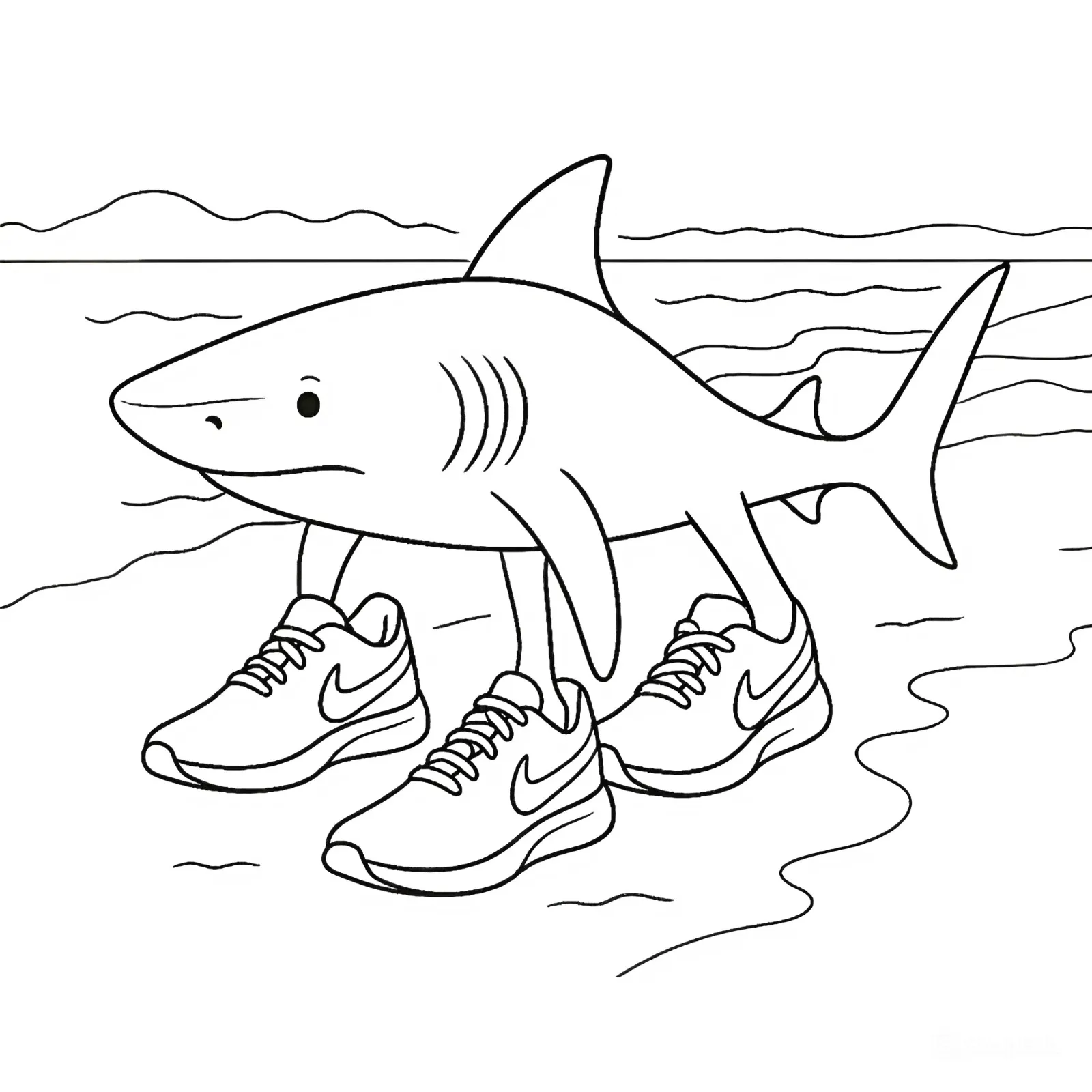 Tralalero Tralala11 para colorear para imprimir