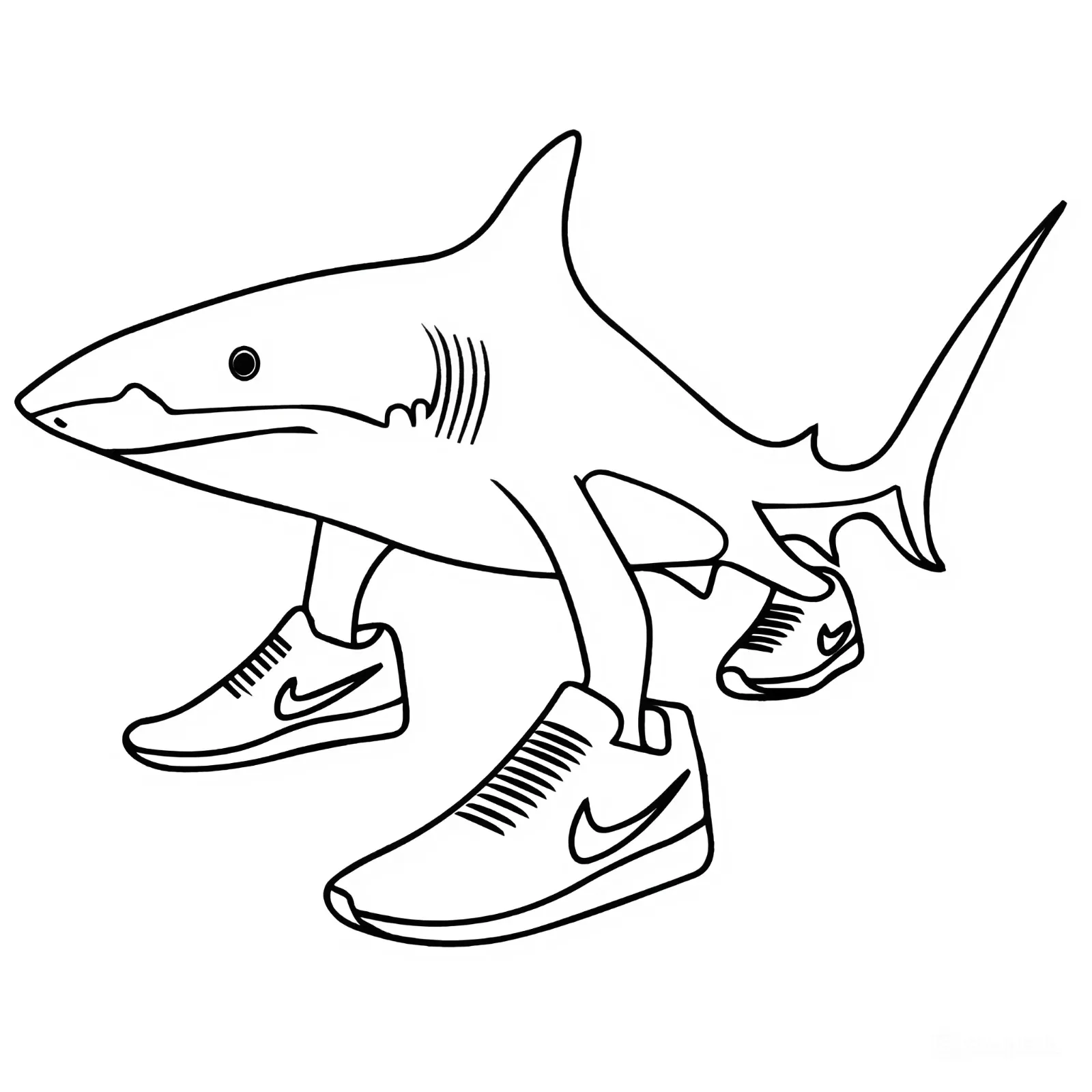 Tralalero Tralala12 para dibujar en línea