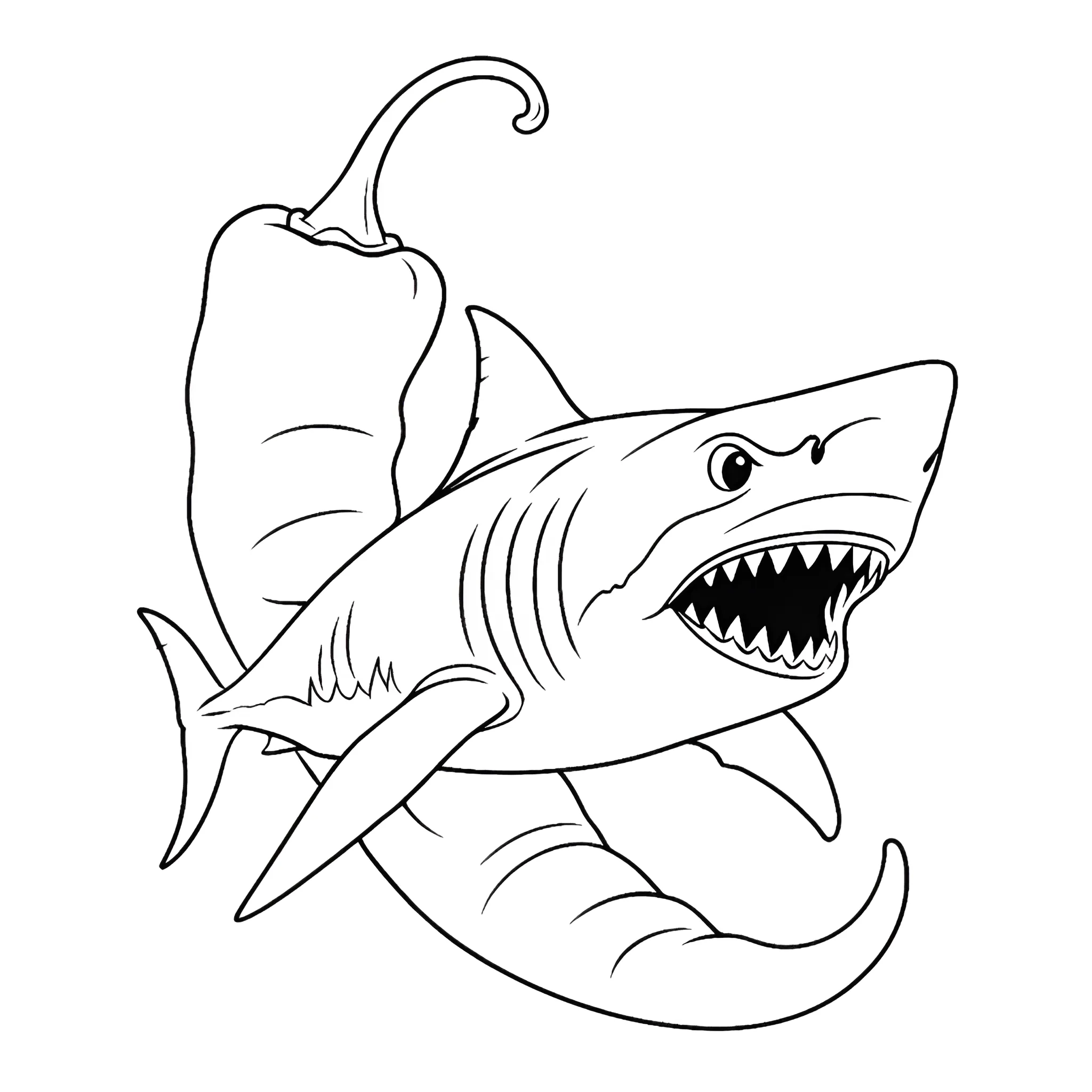 Tralalero Tralala3 para colorear para imprimir para niño de 4 años