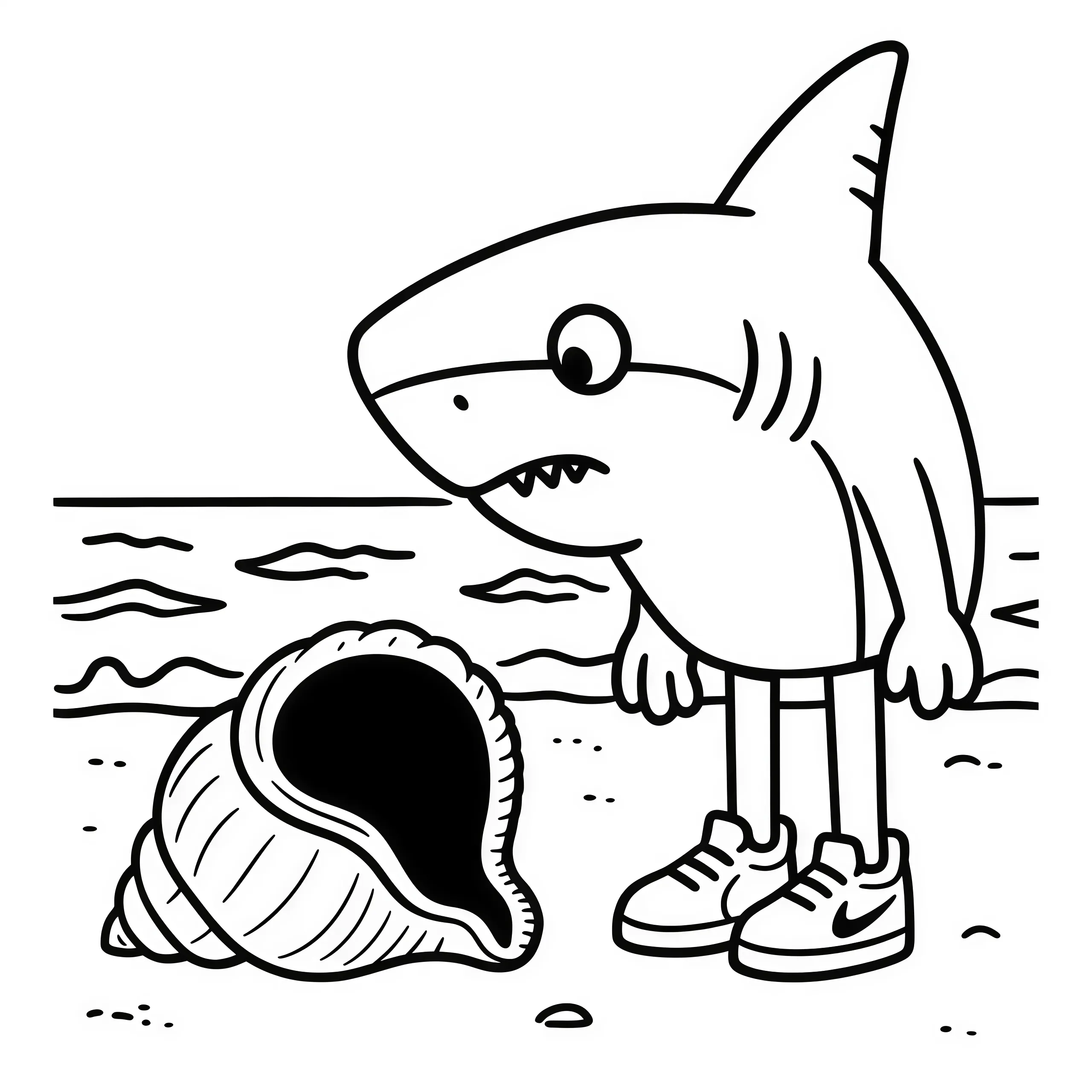 Tralalero Tralala8 para colorear para imprimir