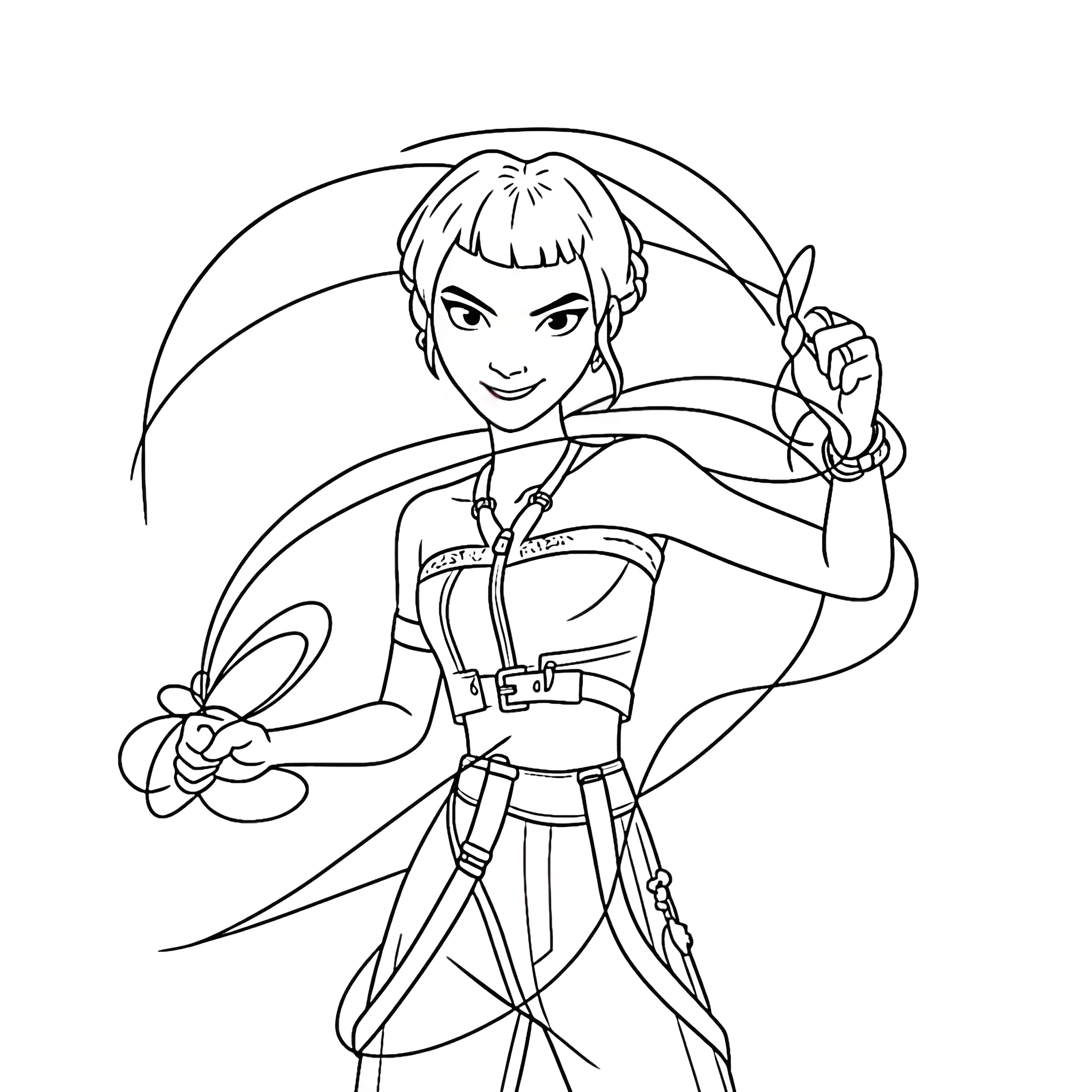 KPop Demon Hunters15 para colorear para niño de 7 años