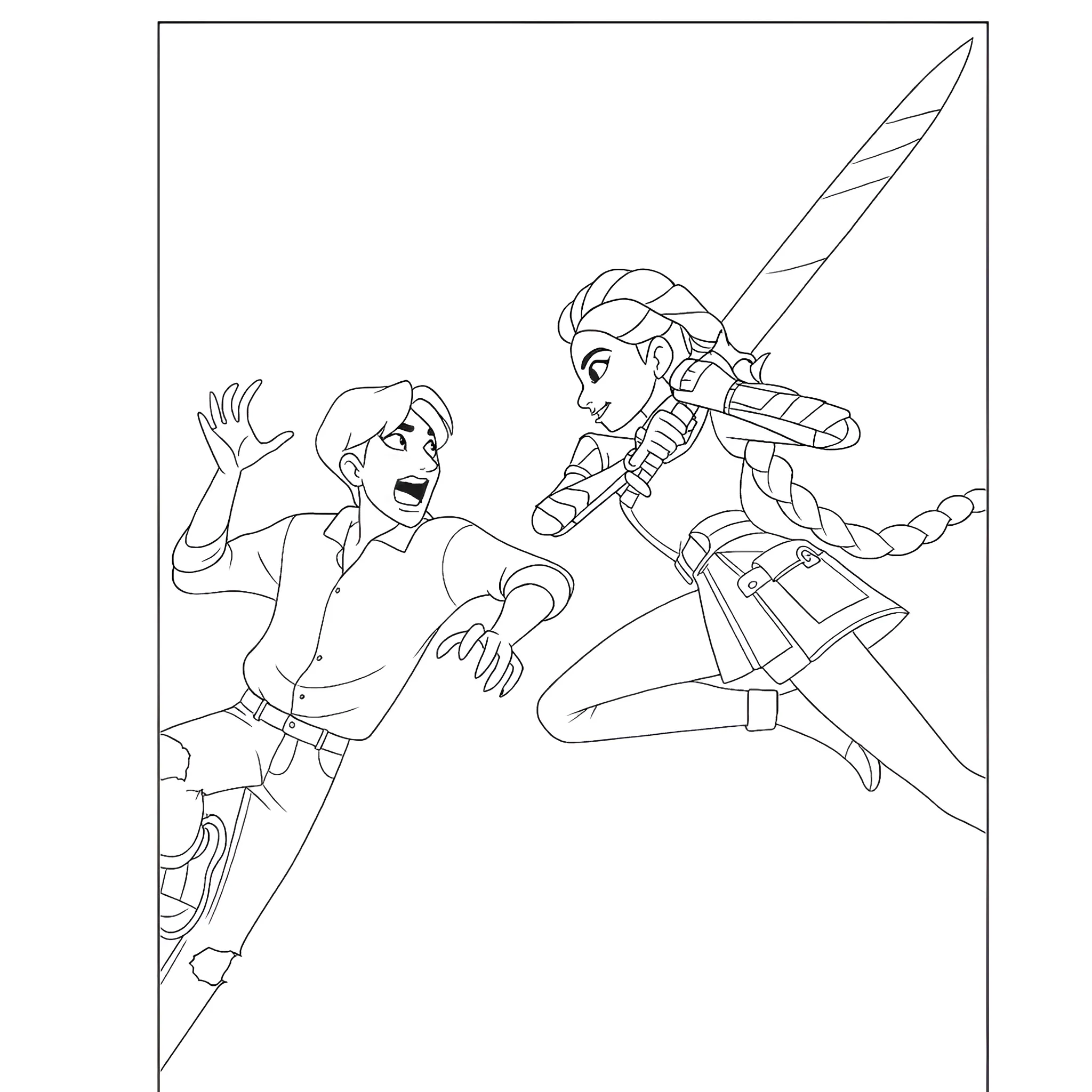 KPop Demon Hunters10 para colorear para niño para imprimir