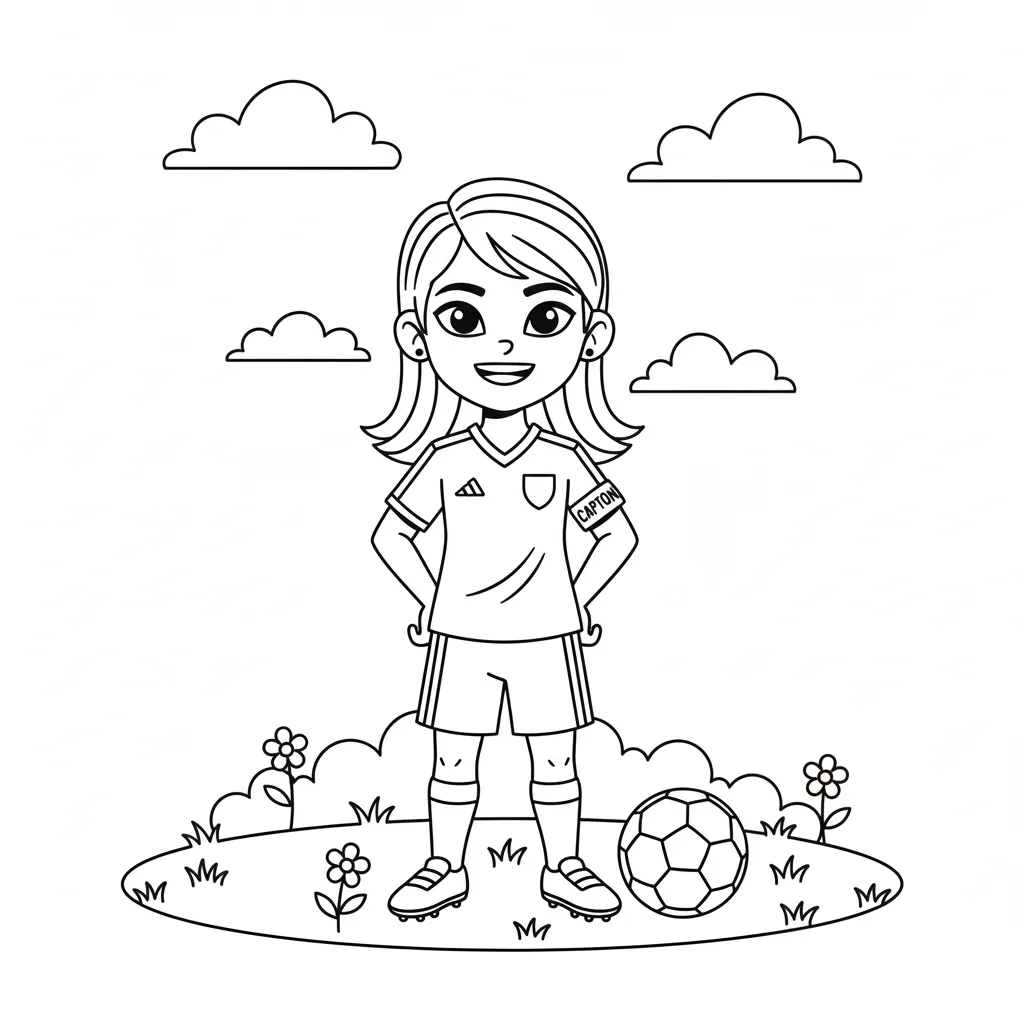 Fútbol 13 para colorear para imprimir para niño de 4 años