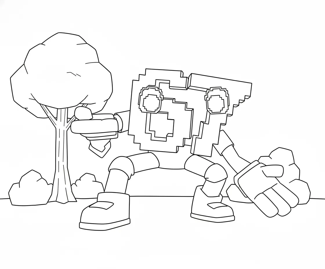 67 Brainrot de niño para colorear para imprimir