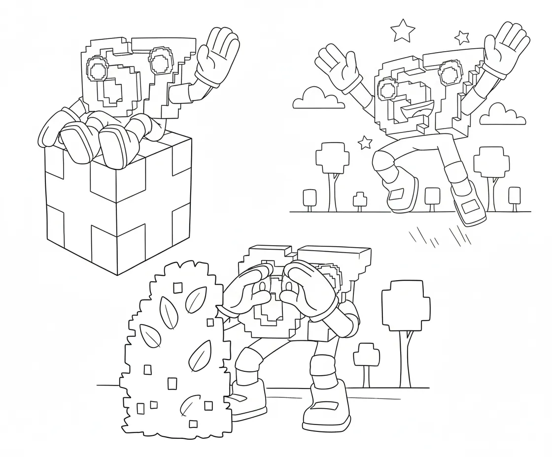 67 Brainrot para colorear para imprimir para niño de 9 años