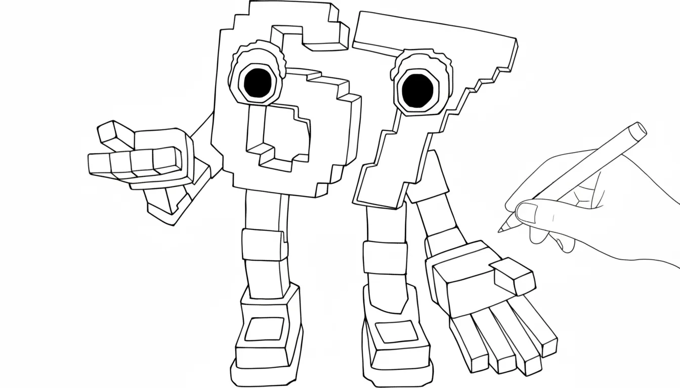 67 Brainrot para colorear para niños para descargar