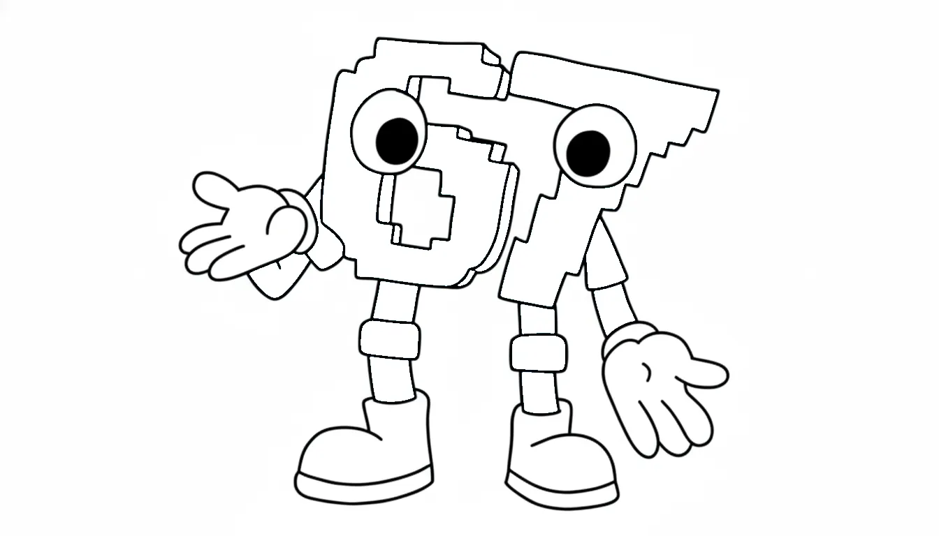 67 Brainrot para colorear para niño gratis