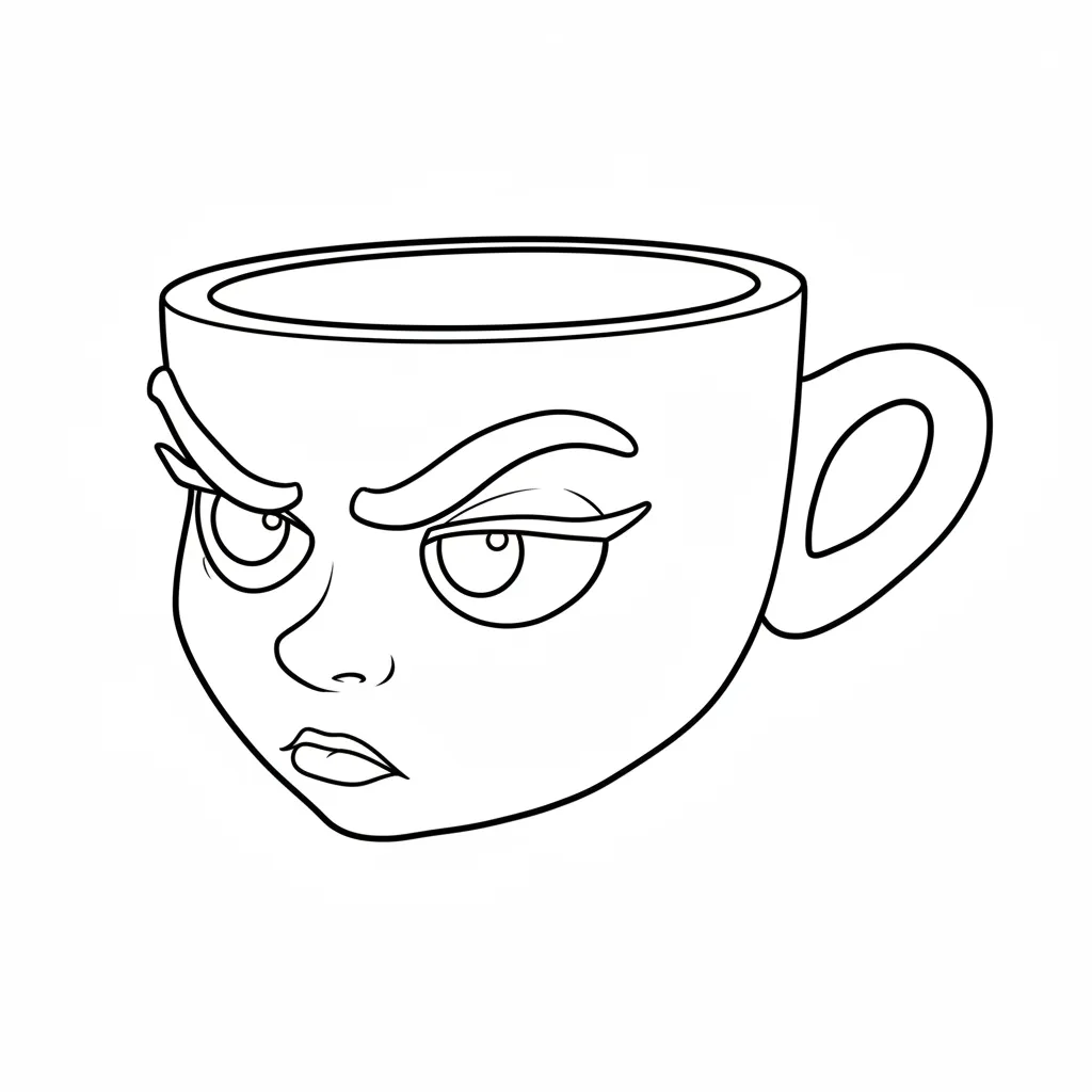 Espressona Signora 2 para colorear para imprimir gratis