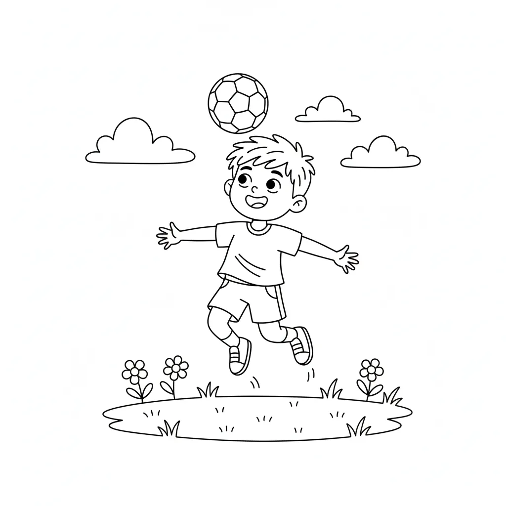 Fútbol 6 para colorear para imprimir pdf gratis