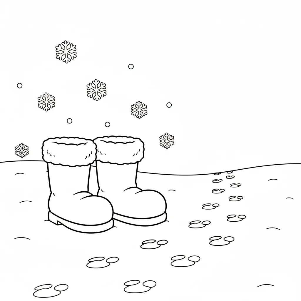 descargar Botas Navideñas 8 para colorear gratis