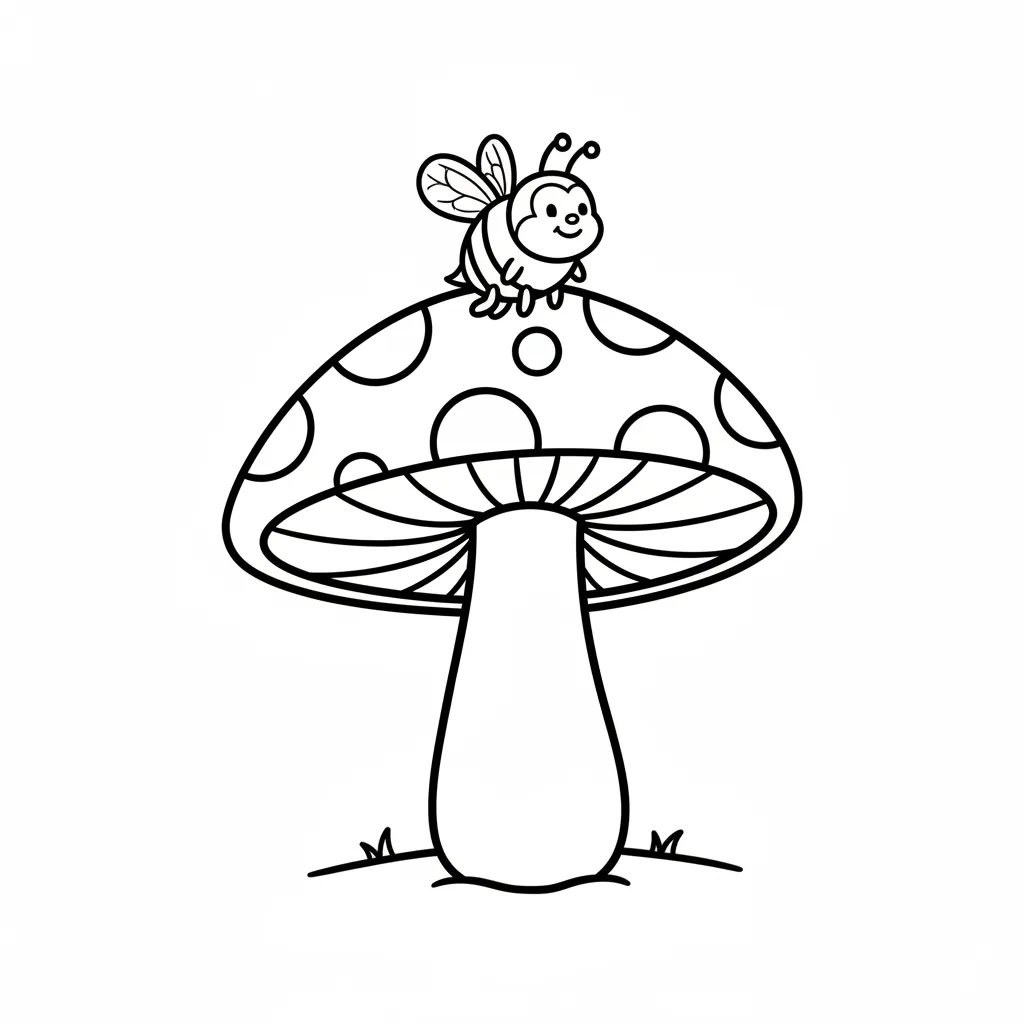 imprimir Abeja para colorear gratis