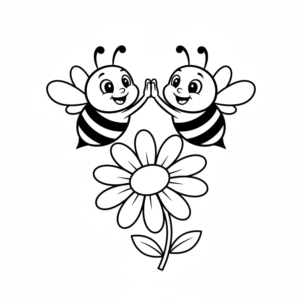 Abeja para colorear en línea gratis 1