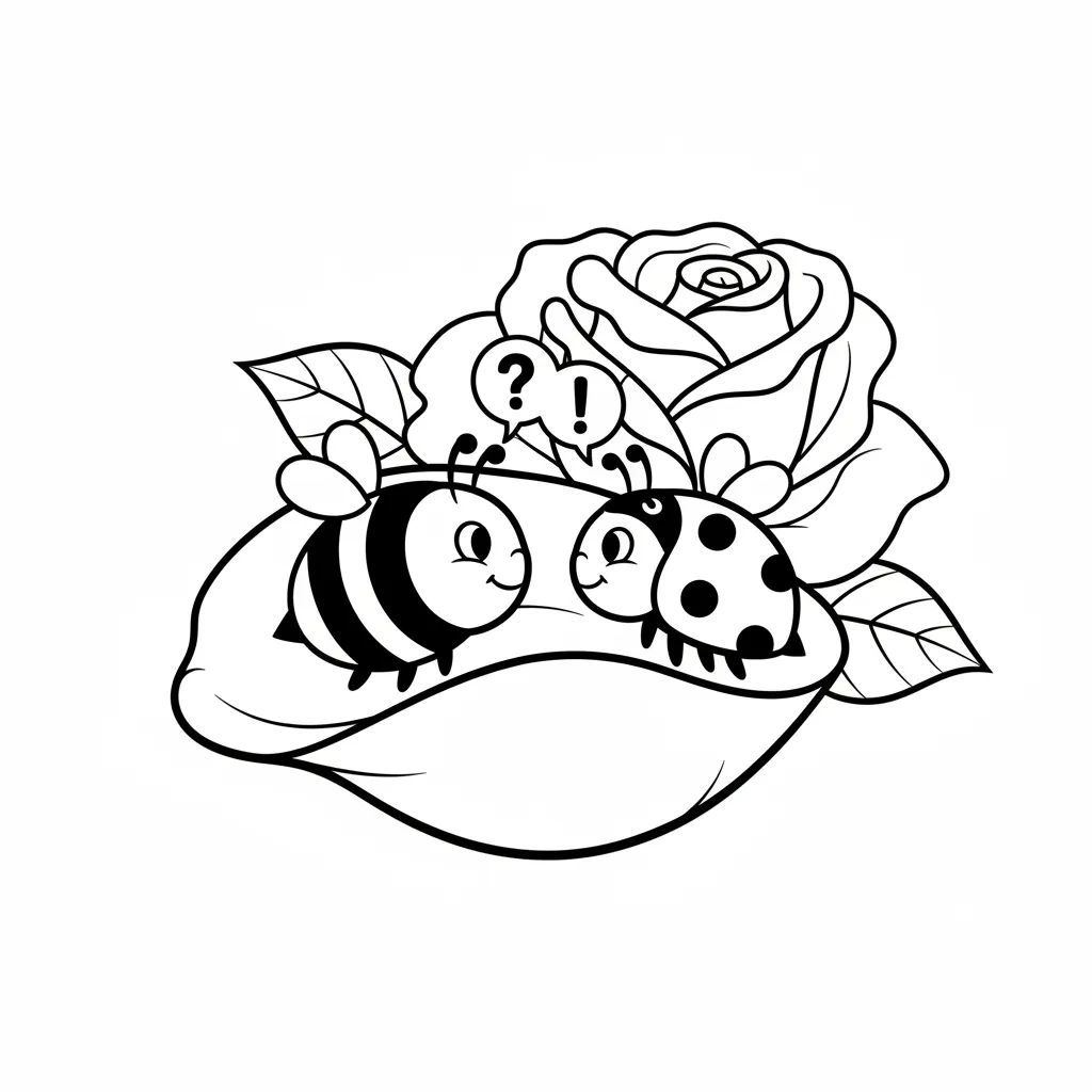 Abeja para colorear para niño gratis