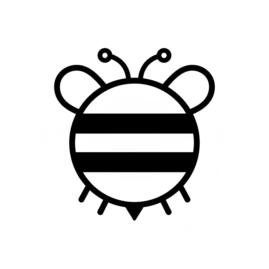 Abeja para colorear para niño de 8 años