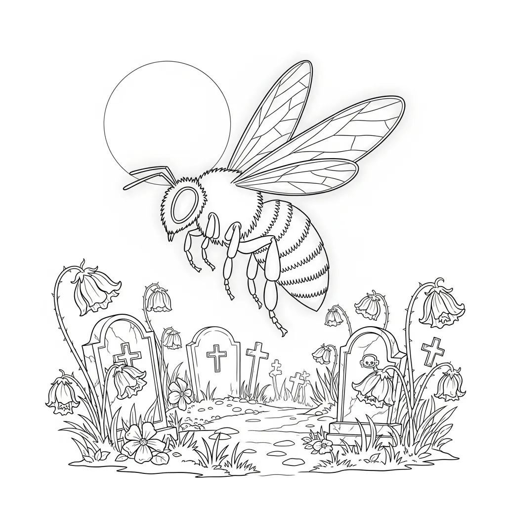 Abeja para dibujar en línea