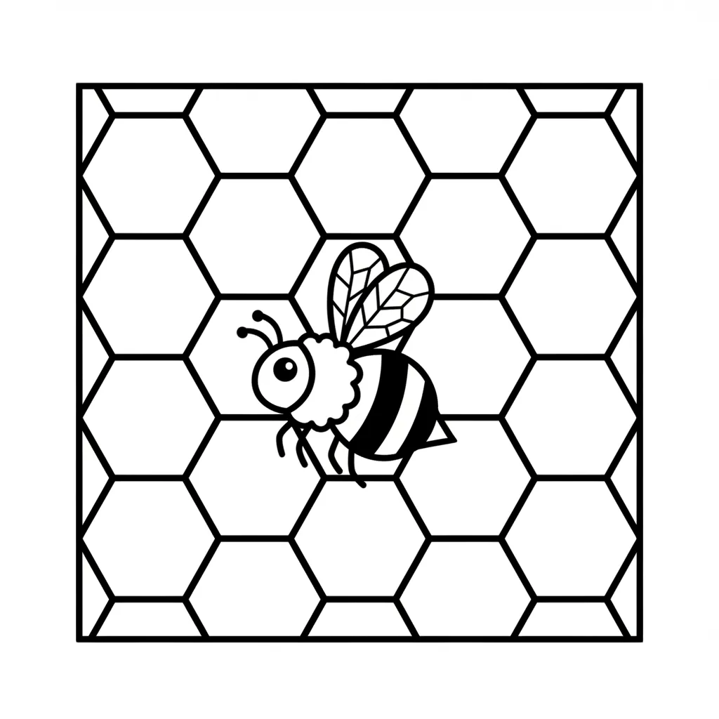 Abeja para colorear en línea gratis