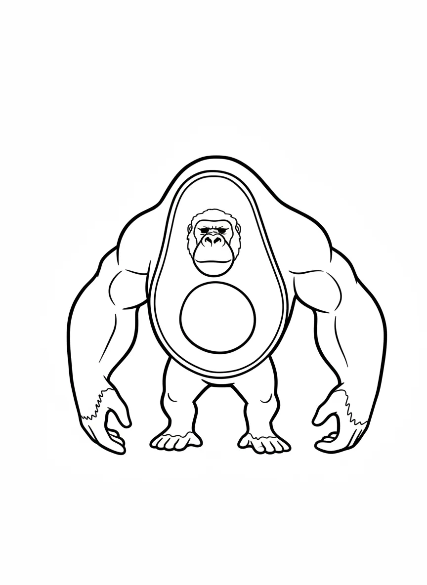 Abonono Schimpaziono para colorear para imprimir gratis