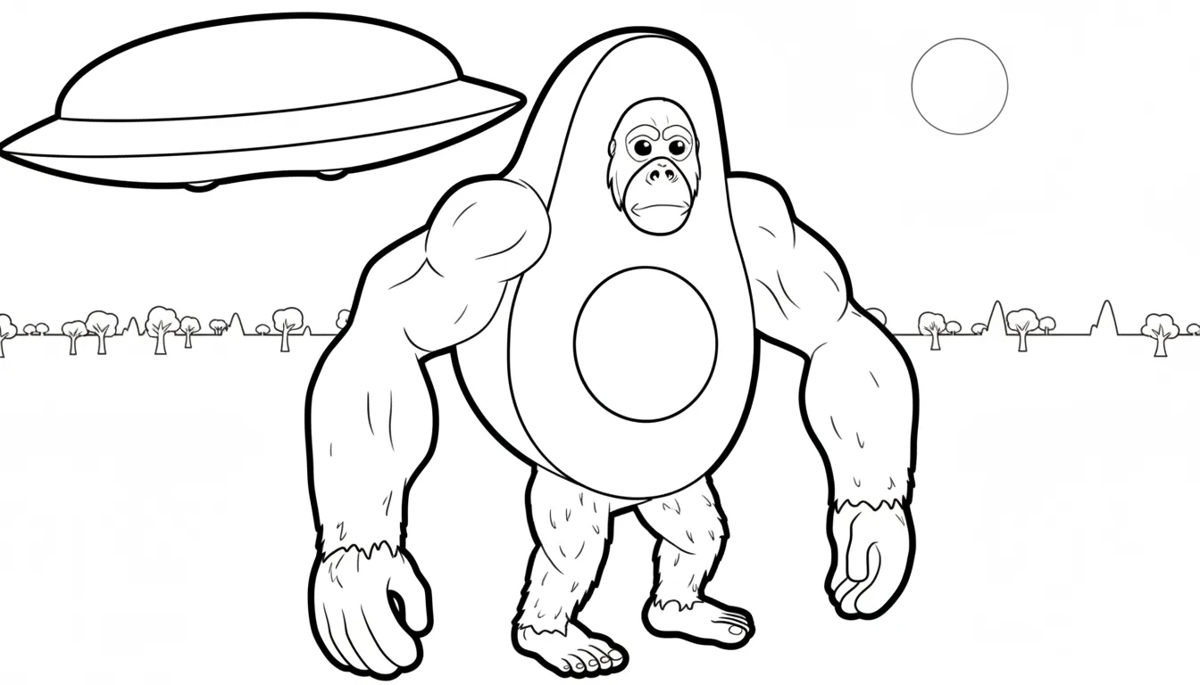 Abonono Schimpaziono para colorear y aprendizaje