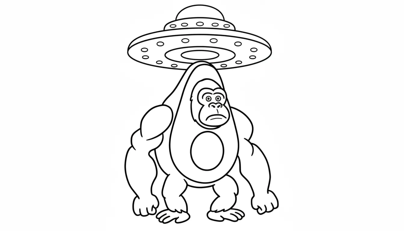 Abonono Schimpaziono para colorear gratis