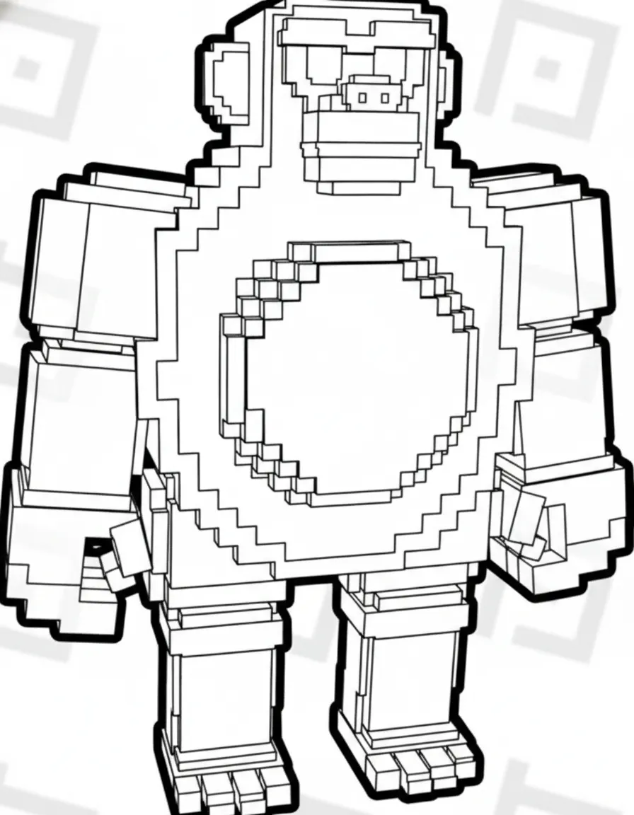 Abonono Schimpaziono para colorear para niño de 2 años