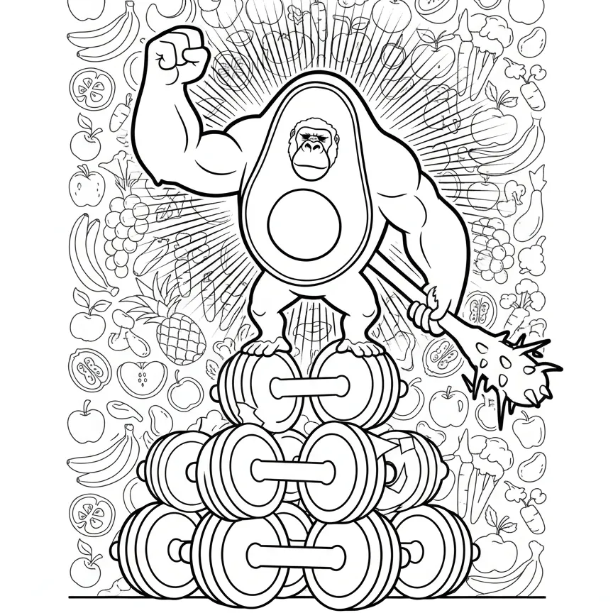 Abonono Schimpaziono para colorear para niños para descargar