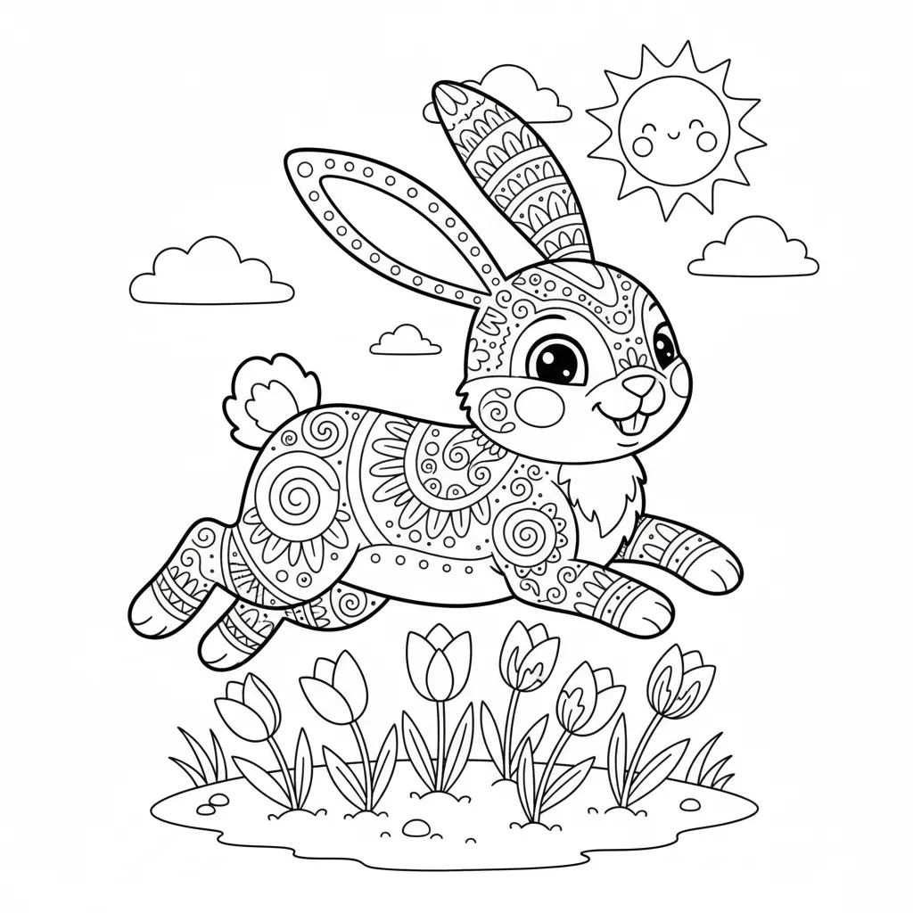 Alebrijes 12 para colorear para niño de 2 años