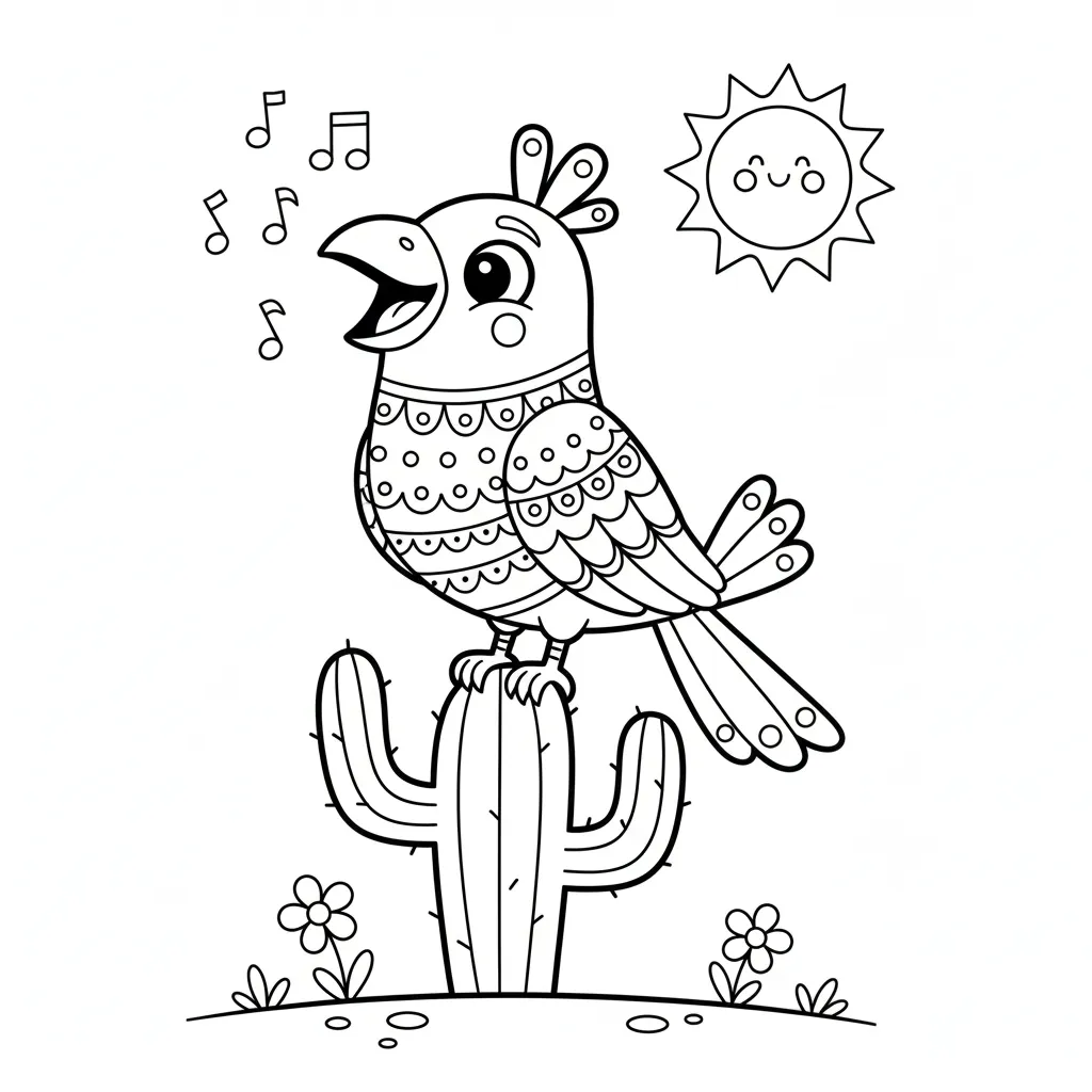 Alebrijes 7 para colorear para imprimir gratis