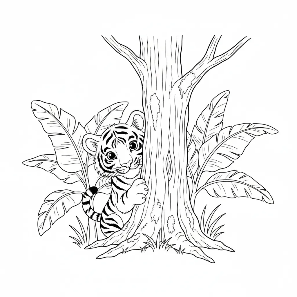 Animales De La Selva para colorear para imprimir para niño de 9 años