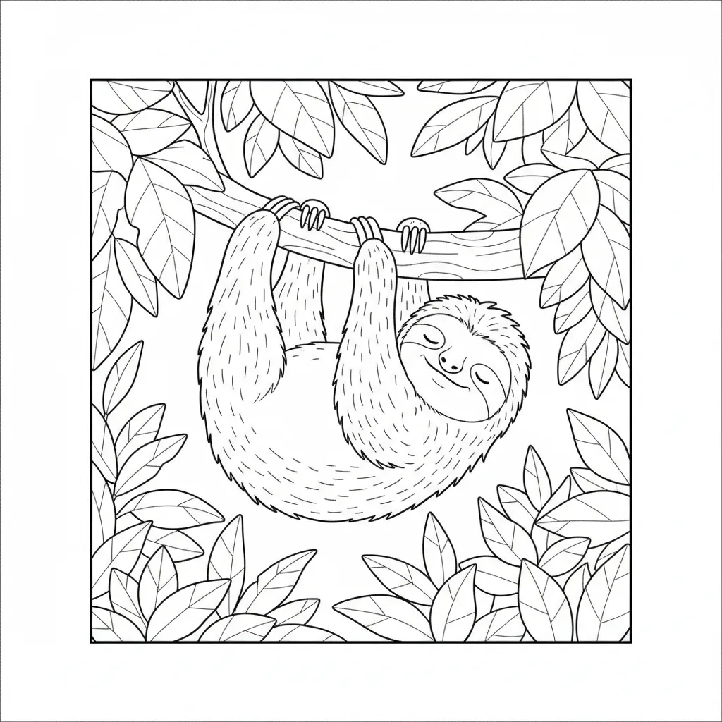 Animales De La Selva para colorear para niño de 5 años